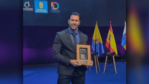 Aaron Ojeda en los Premios GC Isla Europa del Deporte