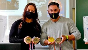 Charla de Arturo Castañeda y Julia Cabarcos en IES de Mos