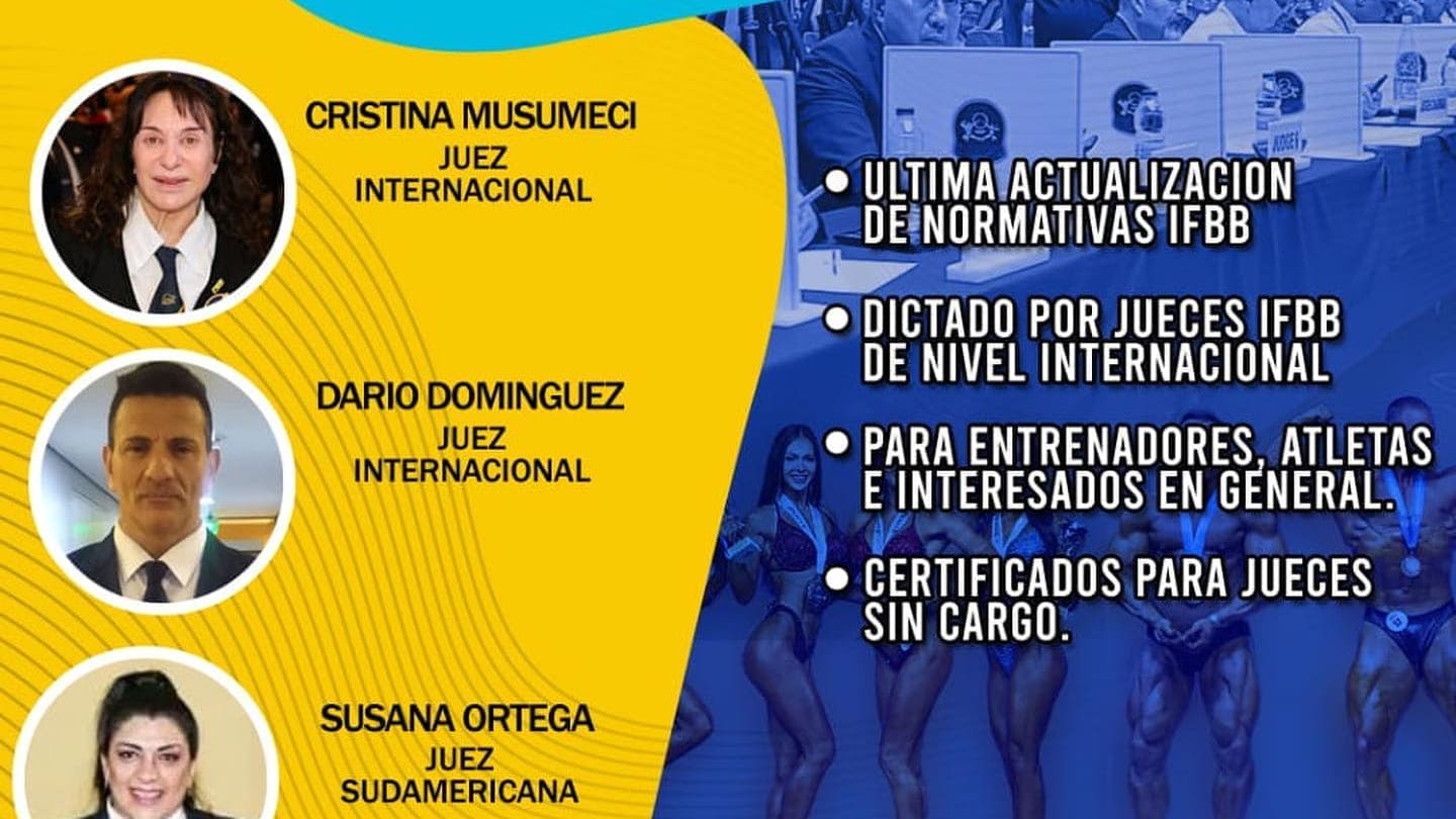 Curso de Jueces FAMF Argentina 2024 - CULTURISMOWEB