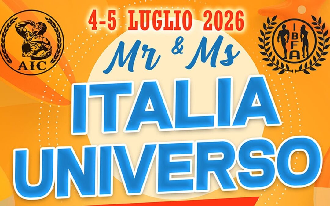 Mr & Ms Italia Universo AIC/IBFA 2026 (presentación)